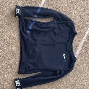 a nike cropped sweater